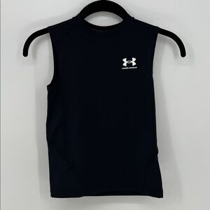 Under Armour Kids Black Sleeveless Tank Youth Small